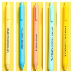 Funny Ink Pens Set of 5